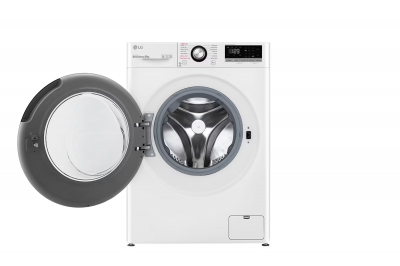 LG FV50VNS3E 9 kg Tvättmaskin(Vit) (Kartongskada)