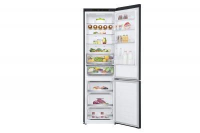 LG GBB72MCEGN 2.03M 384L Kombinerad kyl/frys(Matte Black) (Kartongskada)